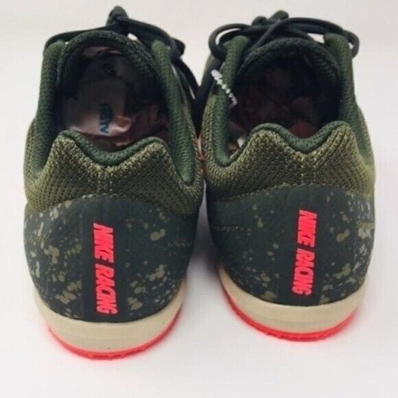 Nike Zoom Rival D 10 track spike cleats unisex BoxG Army green pink US 9.5 - Picture 4 of 6